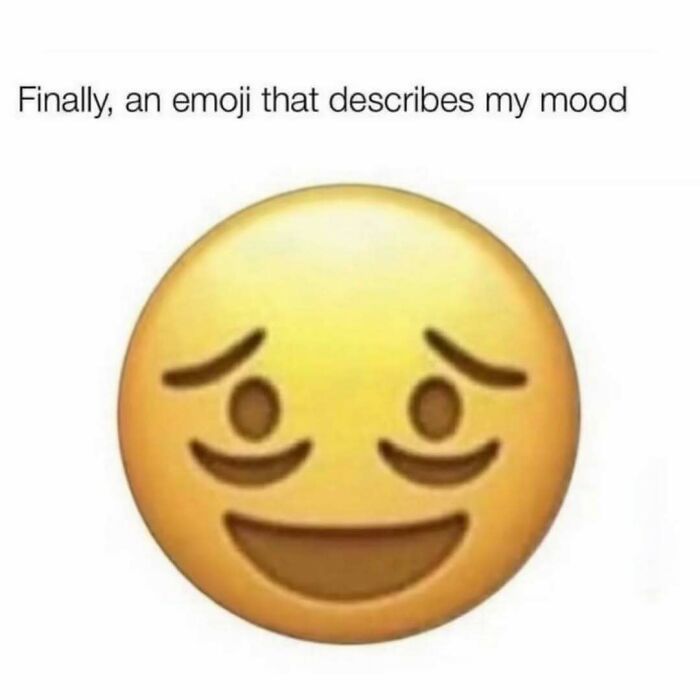 Relatable energy meme with an emoji expressing a mood that perfectly calls you out and feels totally deserved