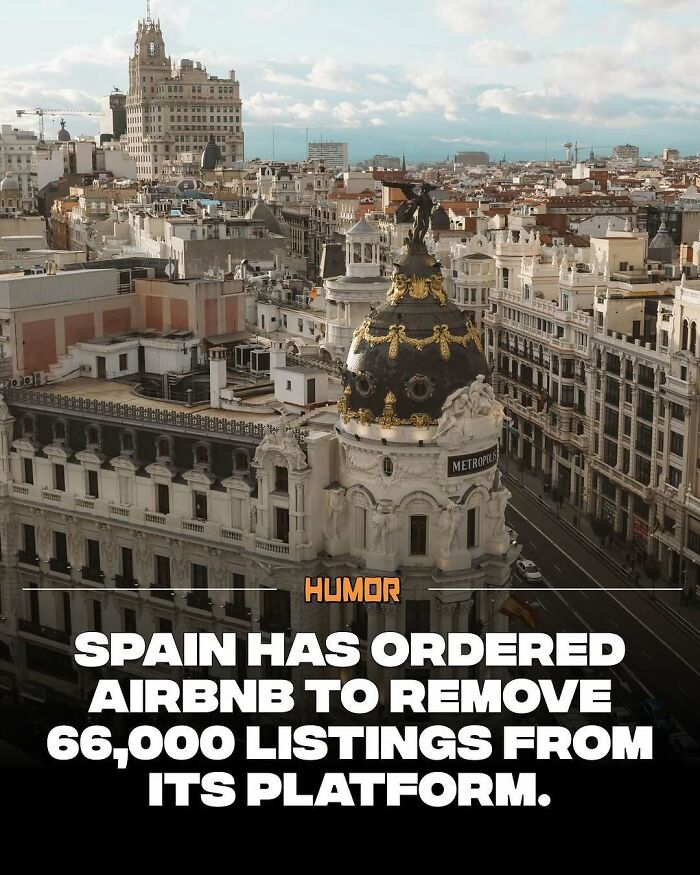 Cityscape of Madrid with Metropolis building in foreground, illustrating new knowledge about travel facts and Spain regulations.