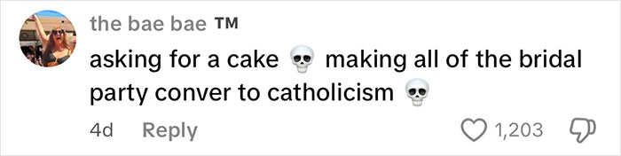 Social media comment joking about bridal party changes, illustrating reactions to date-changed last minute wedding shaming.