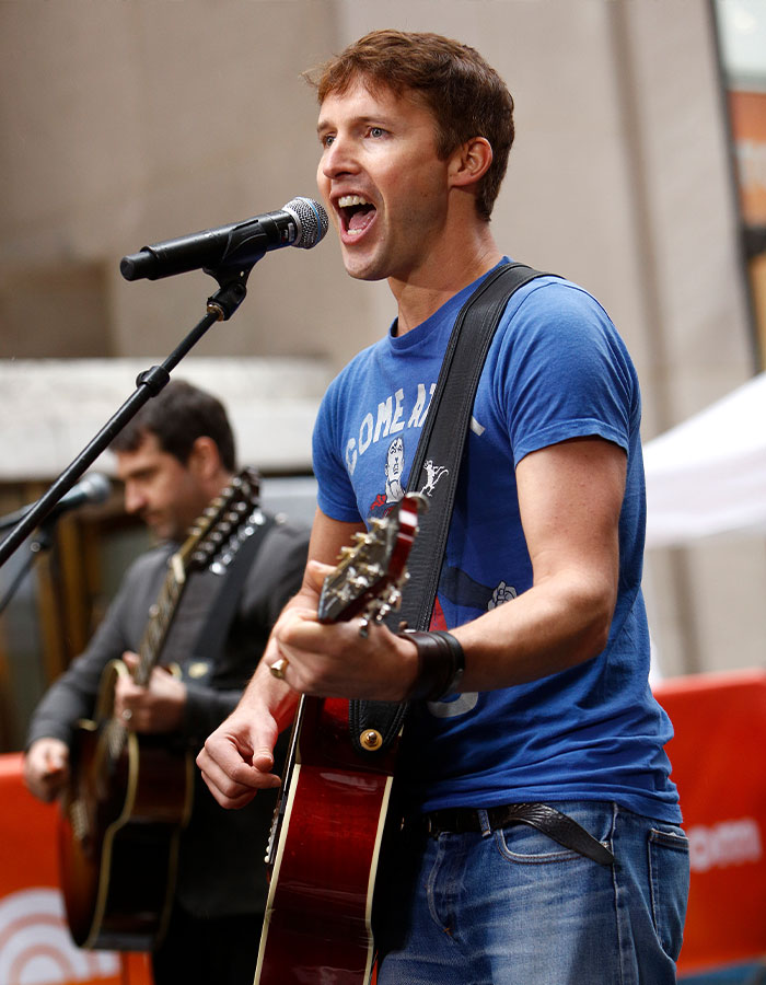 James Blunt performing live, singing with guitar, sharing the dark meaning behind hit song You're Beautiful. James Blunt performing live, singing with guitar, sharing the dark meaning behind hit song You're Beautiful.