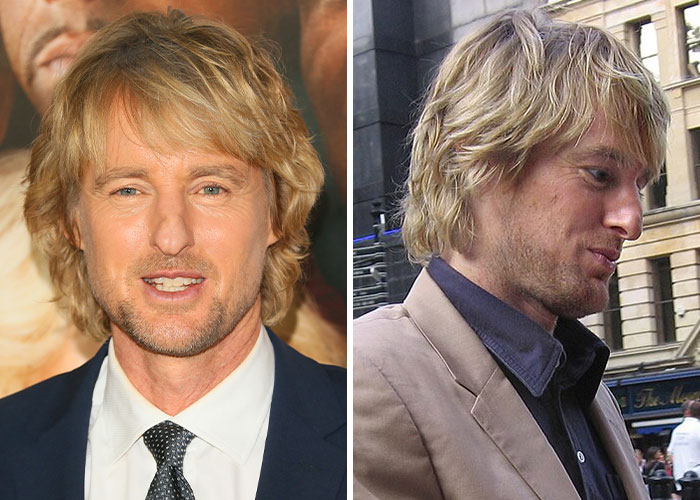 Wes Anderson y Owen Wilson, celebridades que aceptan sus peculiaridades únicas en eventos públicos y urbanos.