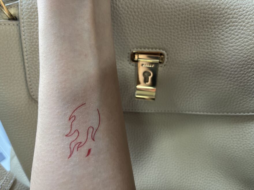 I Got This Flame Tattoo (Temporary Ink) &ndash; Had To Share!