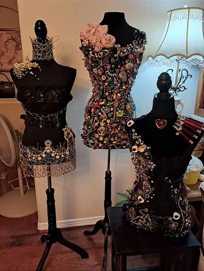 My Dresses That I Created Using Jewelry