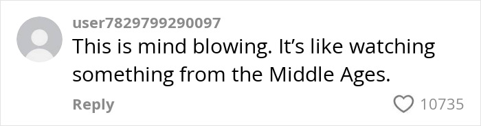 Screenshot of a social media comment criticizing Americans for their primitive way of eating with cutlery.