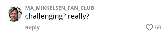 Comment on social media reading challenging really with profile picture of a man, Americans roasted by Europeans for primitive eating with cutlery.