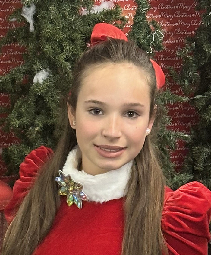 15-year-old girl found alive after six weeks, smiling and dressed in festive red with Christmas decorations behind her. 15-year-old girl found alive after six weeks, smiling and dressed in festive red with Christmas decorations behind her.