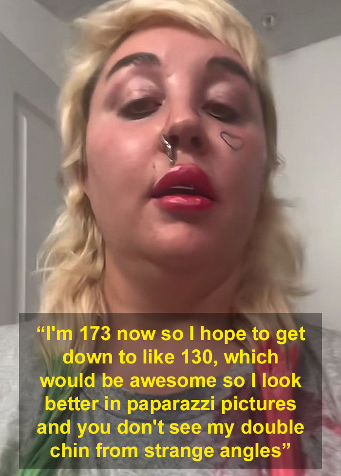 Amanda Bynes with nose ring, blonde hair, discussing using Ozempic for weight loss and public reactions.