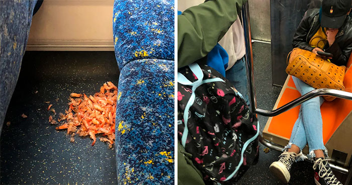 45 Times People Just Had To Take A Photo Of Absolute Jerks Being Unbelievable On Public Transport (New Pics)
