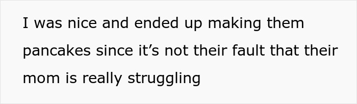 Man making pancakes for sister&rsquo;s kids while she sleeps till noon, highlighting role as chef and caregiver.