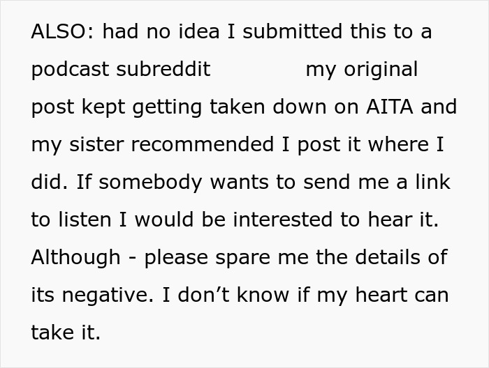 Text post discussing submitting a story about MIL convinced pregnant DIL manipulated baby&rsquo;s gender and husband filing for divorce.