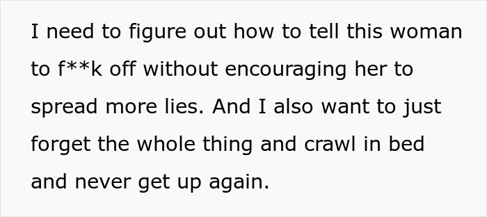 Text expressing frustration over how to confront a woman amid drama involving best friend of late man and secret babies.