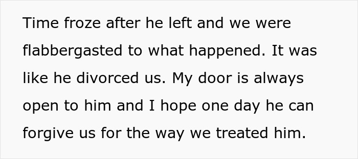 Parents reflect on years of neglect after their son blows up at them, questioning if they messed up their relationship.