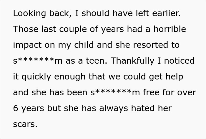 Text excerpt discussing a woman&rsquo;s concern about her child&rsquo;s well-being related to CPS and forced tattoo issues.