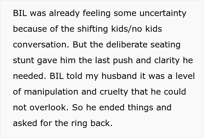 Text excerpt about ring bearer&rsquo;s mother shocked after bride leaves her off guest list despite RSVP and help with wedding planning.
