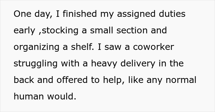 Employee Helps Teammate Off-Duty, Gets Reprimanded, Delivers Petty But Perfect Payback