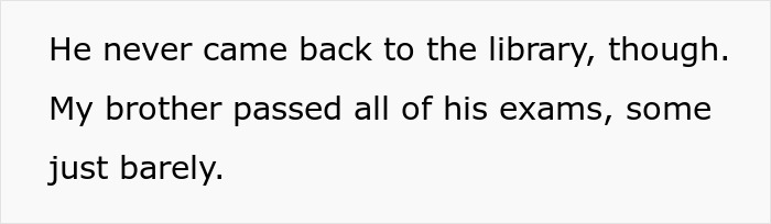 Text excerpt from a story about a guy who habitually speaks loudly in the library and local regulars filming him.