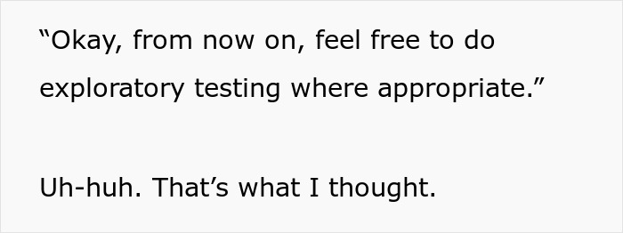 Lead restricting exploratory testing while developer reports bugs in the game during a software testing discussion Lead restricting exploratory testing while developer reports bugs in the game during a software testing discussion