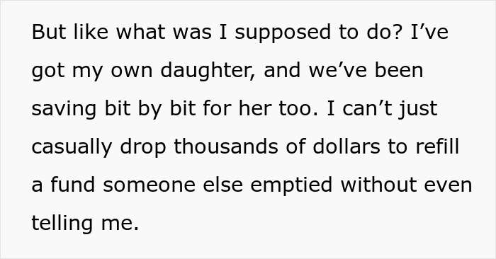 Woman upset after discovering niece’s college fund was used for prom costs without her permission. Woman upset after discovering niece’s college fund was used for prom costs without her permission.