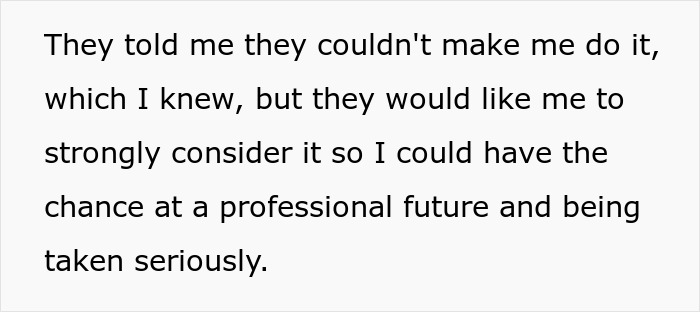Text excerpt about considering name change for foster parents to ensure a professional future and being taken seriously.