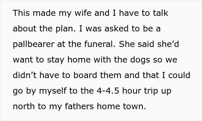 Man discusses choosing to attend funeral over seeing first look of daughter, pregnant wife says he&rsquo;s prioritizing death over life.