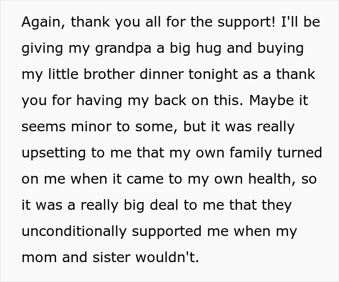 Woman refuses to risk her health for sister&rsquo;s wedding photo aesthetic, causing family upset and support from others.