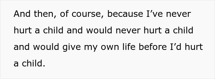 Text excerpt about innocence and protection of a child related to mother-in-law calling Child Protective Services. Text excerpt about innocence and protection of a child related to mother-in-law calling Child Protective Services.