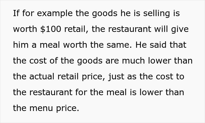 Text explaining meal cost difference in a scenario where a woman tells guy no spark after first date and dispute over payment occurs. Text explaining meal cost difference in a scenario where a woman tells guy no spark after first date and dispute over payment occurs.