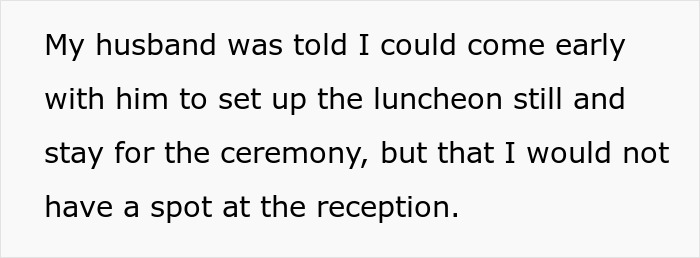 Text excerpt about mother of ring bearer shocked to learn bride left her off guest list despite RSVP and help.