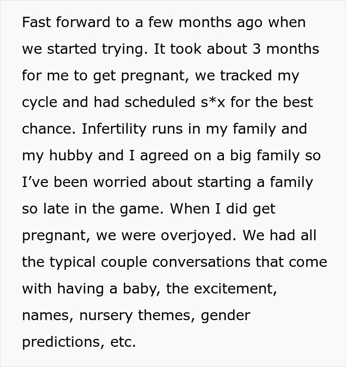 Pregnant daughter-in-law shares journey to pregnancy with gender predictions amid family tension and divorce threats.