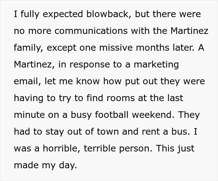 Text excerpt describing a hotelier’s experience dealing with an entitled lawyer demanding wedding discounts. Text excerpt describing a hotelier’s experience dealing with an entitled lawyer demanding wedding discounts.