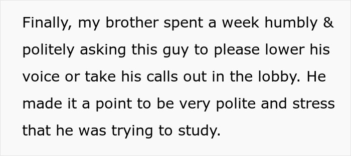 Man habitually speaks loudly in the library despite polite requests, local regulars film him causing tension.