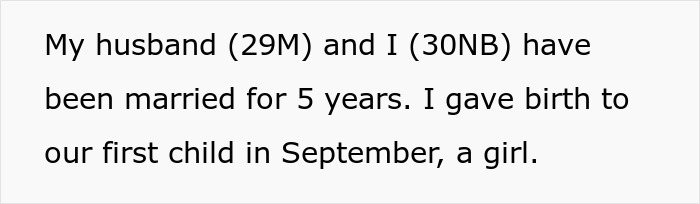 Text excerpt from a personal story about a man struggling to bond with his daughter who was a cesarean baby.