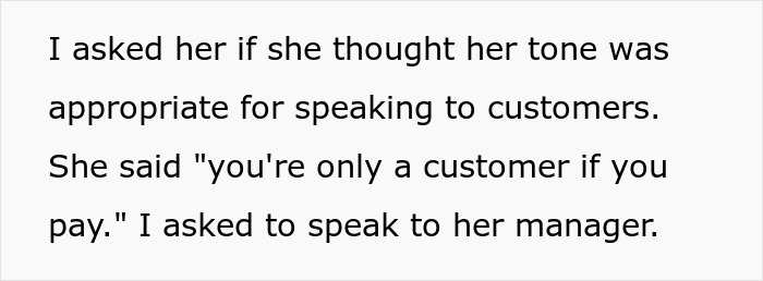 Customer questions employee&rsquo;s tone and asks for manager, highlighting conflict related to tipping 83 cents debate.