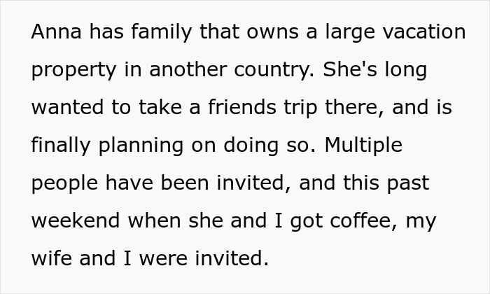 Text discussing a woman being blunt about why she can’t travel with a friend and facing accusations of embarrassment. Text discussing a woman being blunt about why she can’t travel with a friend and facing accusations of embarrassment.