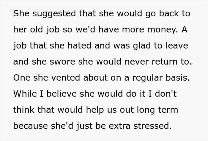 Text from wife obsessed with having more kids discussing returning to a hated job and feeling extra stressed long term. Text from wife obsessed with having more kids discussing returning to a hated job and feeling extra stressed long term.