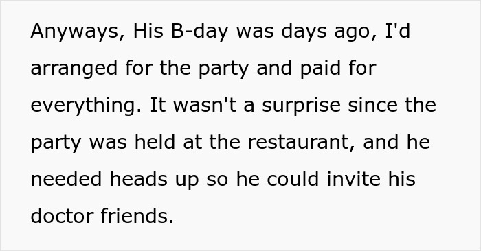 Text excerpt from a story about a woman refusing to leave a party she planned after her boyfriend and his friends demand privacy.