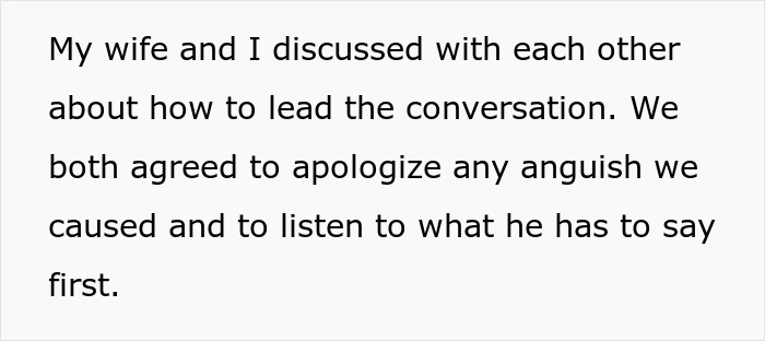 Alt text: Parents wonder if they messed up their son after years of neglect as they prepare to address his anger and feelings.