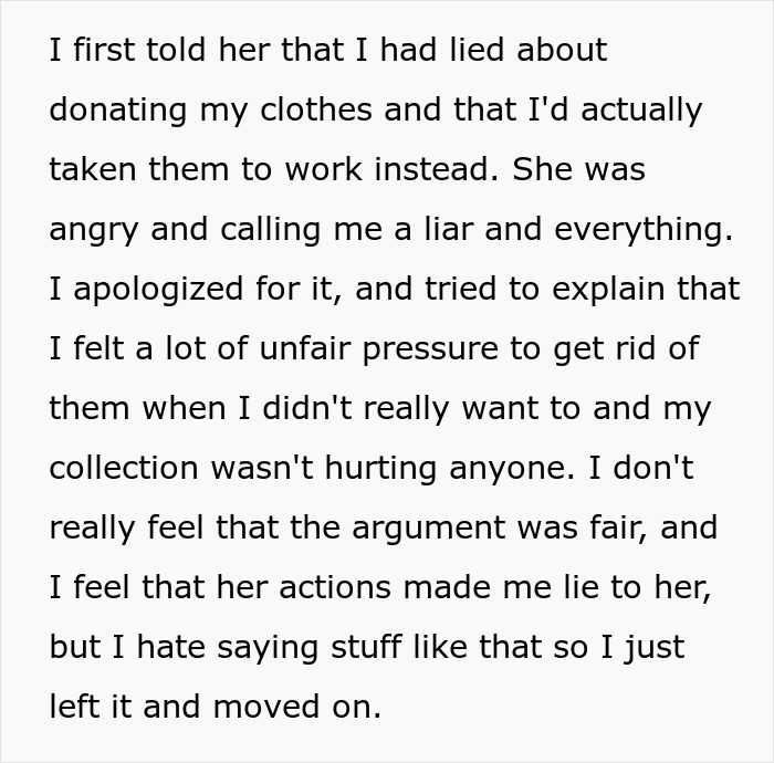 Text describing a relationship conflict highlighting girlfriend behaviour change and resulting emotional tension.