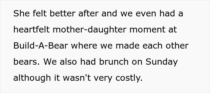 Mother and daughter sharing a special day out at Build-A-Bear after being left out of the boys trip.