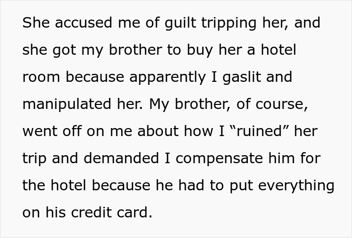 Text excerpt about a man needing his niece to watch his 11-year-old son and the niece asking for $100.