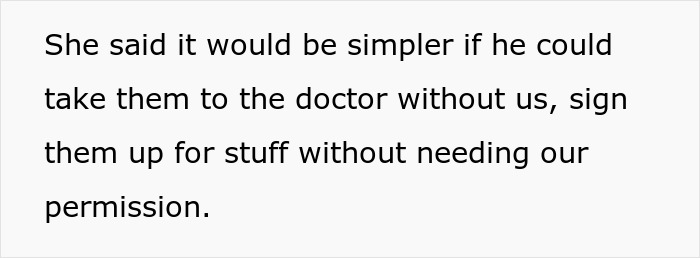 Text explaining a dad being active in kids&rsquo; life while feeling the ex&rsquo;s new husband is trying to push him out.