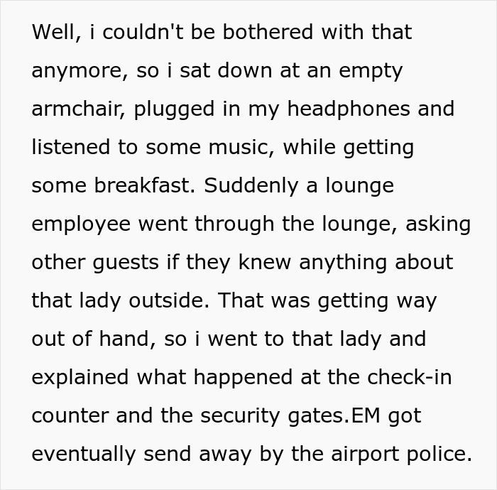 Person recounting experience with entitled mother insisting on paying for an upgrade at an airport lounge, causing a scene.