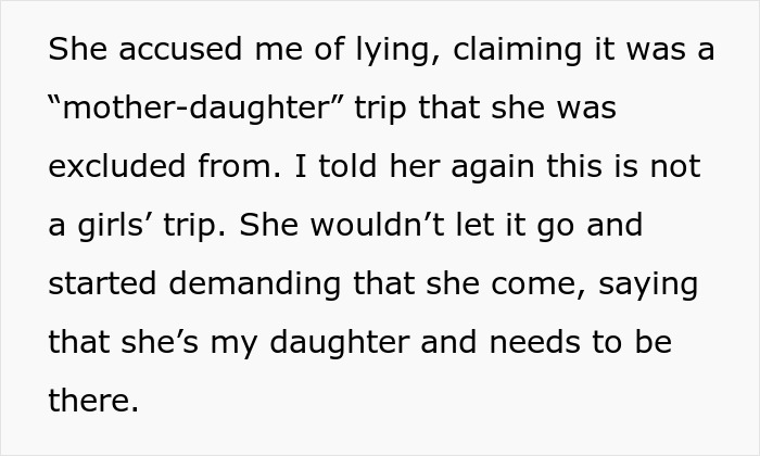 Text about family conflict involving daughter-in-law and mother-in-law, highlighting tension in family sticks together relationship.