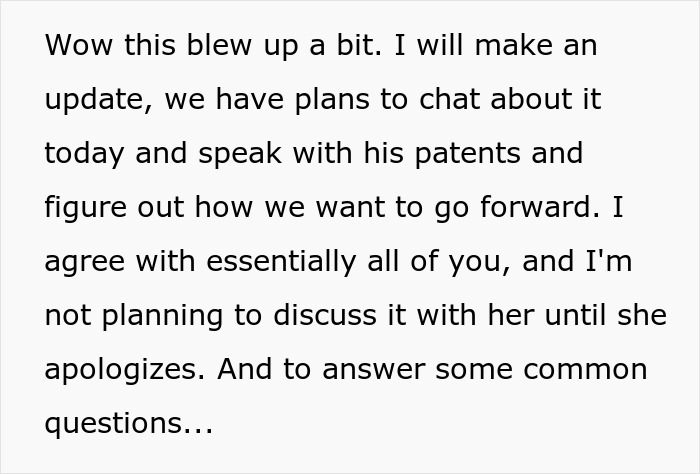 Text message update about a greedy sister-in-law wanting in on brother’s new house, causing family tension. Text message update about a greedy sister-in-law wanting in on brother’s new house, causing family tension.