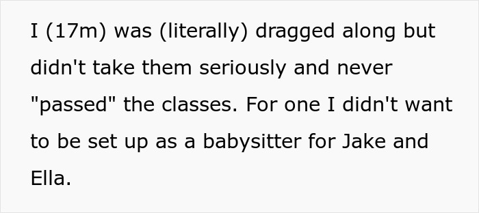 Teen refuses to take babysitting classes fearing family is setting him up to care for autistic stepbrother. Teen refuses to take babysitting classes fearing family is setting him up to care for autistic stepbrother.