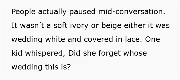 Groom&rsquo;s mom wearing a wedding dress with sleeves, causing a scene and overshadowing the couple&rsquo;s big day.