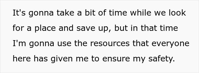 Text excerpt about using resources for safety amid finding a place, related to guy waking up girlfriend to yell about sexy clothes.