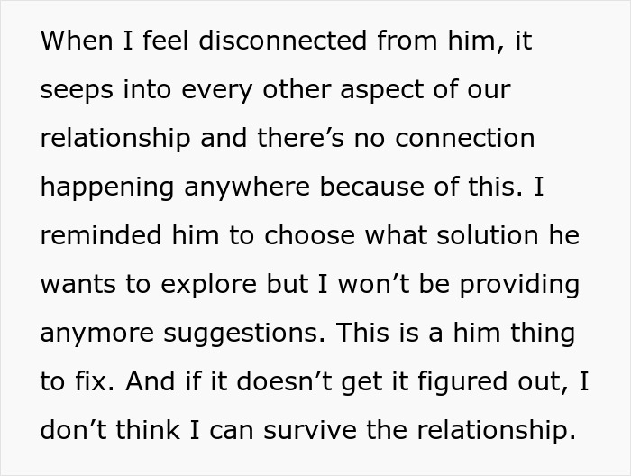 Text excerpt about a wife feeling disconnected and grossed out by husband, struggling to fix their relationship. Text excerpt about a wife feeling disconnected and grossed out by husband, struggling to fix their relationship.