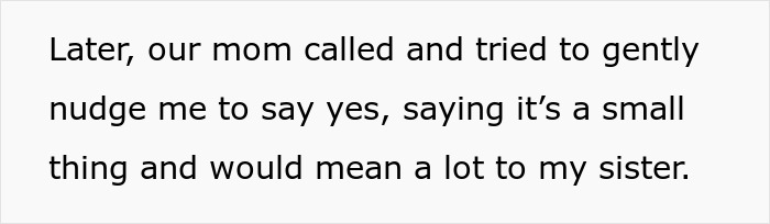 Text conversation showing a mom gently nudging to lend dog for sister's aesthetic maternity shoot, highlighting family tension. Text conversation showing a mom gently nudging to lend dog for sister's aesthetic maternity shoot, highlighting family tension.