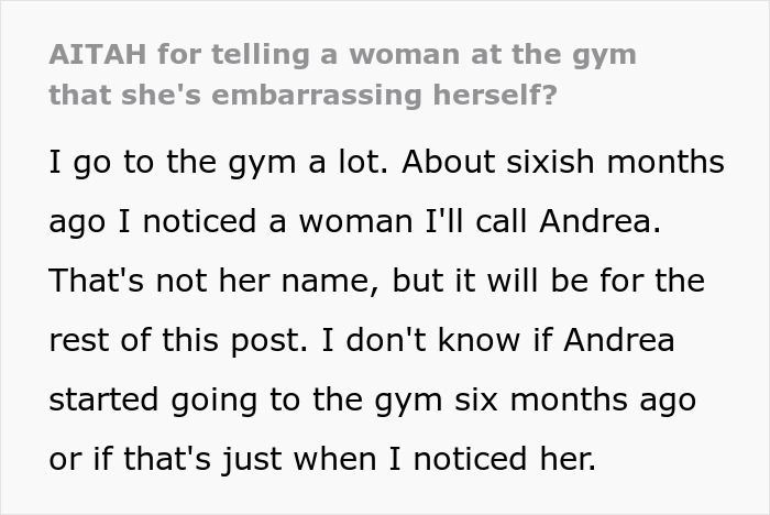 Man avoiding gym stalker woman who hurls weights after he rejects her come-ons during workout session.